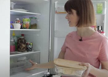 Продукты в холодильнике. Фото: скрин youtube