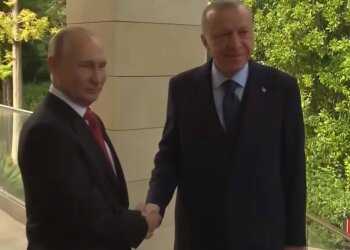 путин и Эрдоган, фото: скриншот из видео