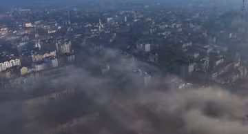 Туман в Ивано-Франковске, кадр из видео, изображение иллюстративное: YouTube