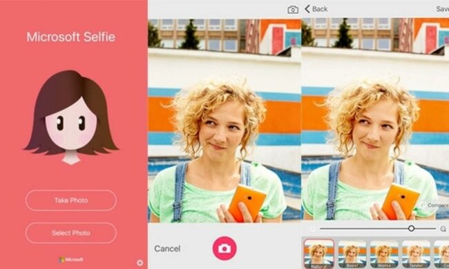 Microsoft презентувала селфі-додаток для Apple 