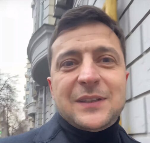 Скриншот с видео Зеленского