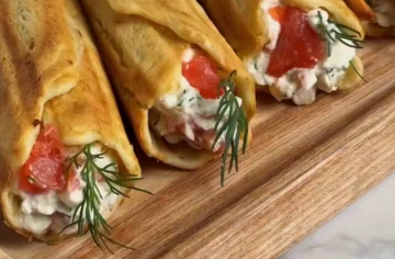 Сирні трубочки з рибою, кадр з відео