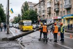 електроопора впала на дорогу Дніпро