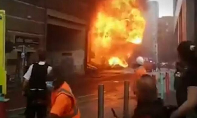 Вибух у Лондоні, скріншот: YouTube