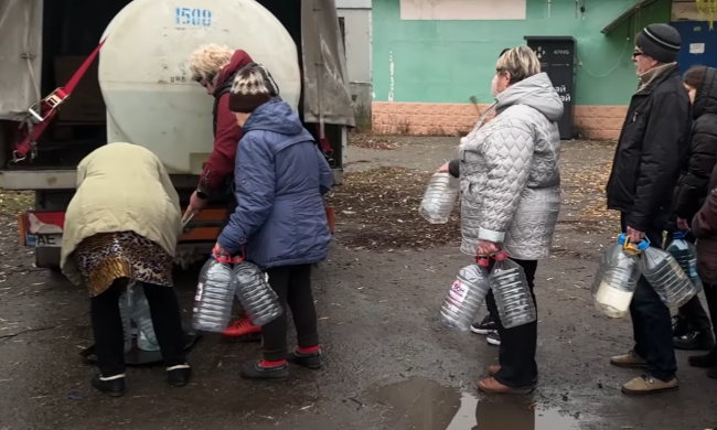 Подвоз воды. Фото: скрин youtube