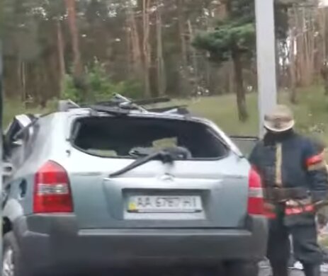 Фото ДТП під Києвом, скріншот