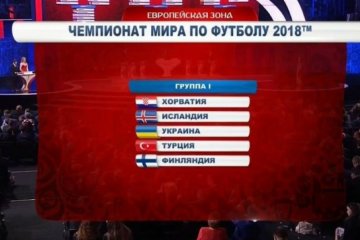  Хорватія, Ісландія, Туреччина, Фінляндія - наші суперники у відборі ЧС-2018