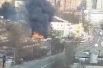 пожар, Киев, скриншот из видео