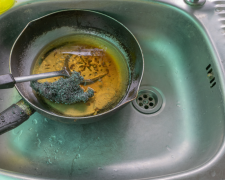 Олія в раковині, кадр з відео