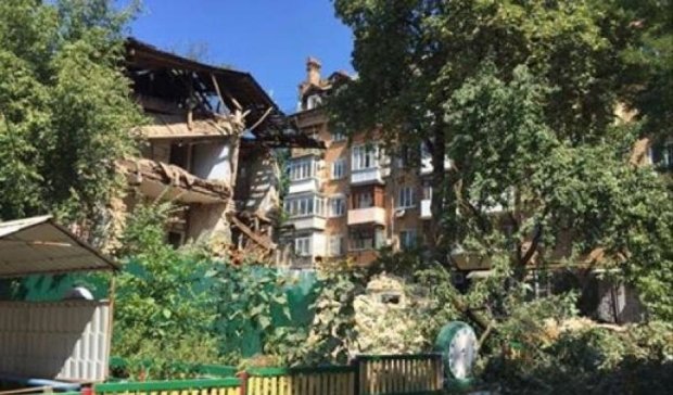 В Киеве рухнул двухэтажный дом