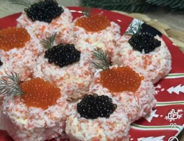 Крабовые рафаэлки: фото скрин рецепта