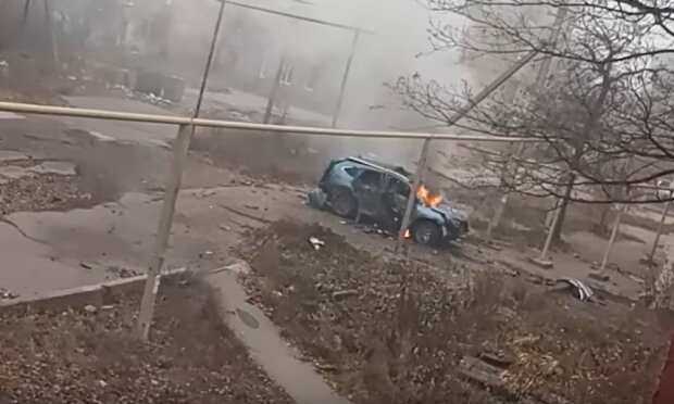 Взрыв под Донецком, скриншот: You Tube