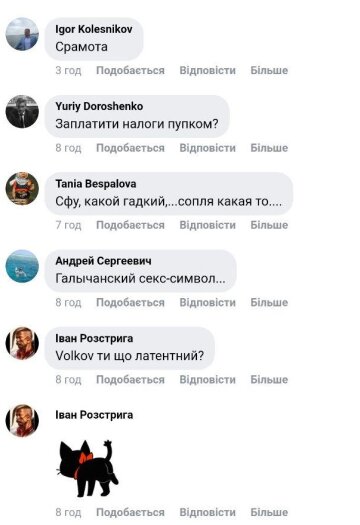 Коментарі, Facebook