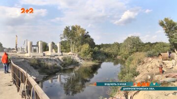 Украине строят первый мост над рекой, фото "Джедаи"