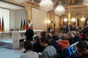 Нормандська четвірка, прес-конференція
