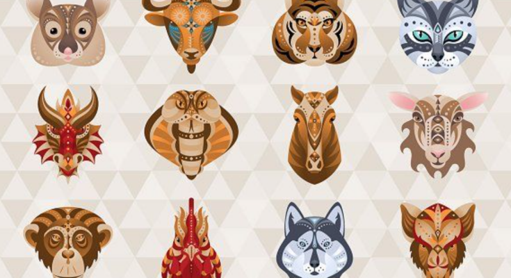 Східний (китайський) гороскоп, зображення з вільних джерел