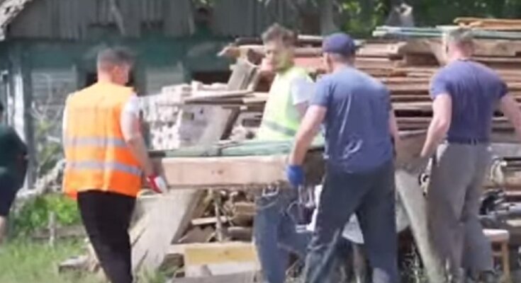 Общественные работы по безработным. Фото: скриншот с видео