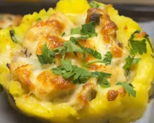 Жульєн в картопляних гніздечках: фото скрін рецепту