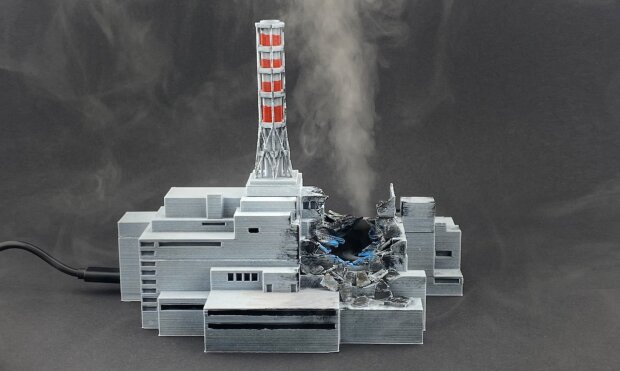 Американцы продают увлажнитель воздуха в виде горящей Чернобыльской АЭС