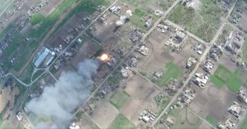 Удар по російських позиціях, фото: скріншот з відео