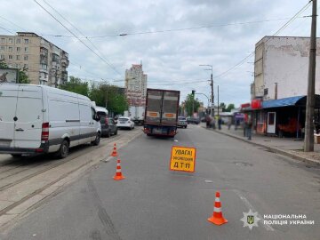 Місце ДТП на Бориспільській — поліція