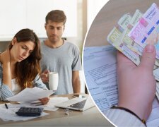 Комунальні платіжки та гроші в руках