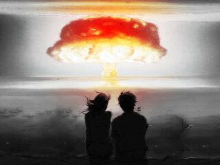 Ядерний вибух - арт, скріншот: YouTube
