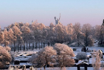 Київ, зима, фото із соцмереж