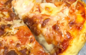 Пицца на творожном тесте: фото скрин рецепта