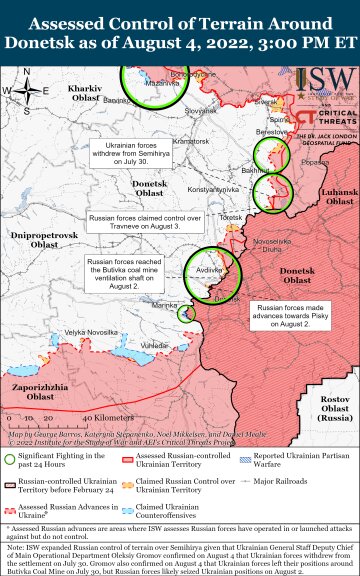 Карта боевых действий, фото: ISW