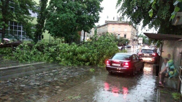 Гроза во Львове, фото - соцсети