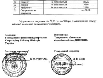 Квіткова продукція, тендер - скріншот