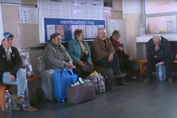 Украинские беженцы, скриншот: Youtube