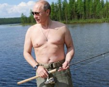 Путін оголився для щук: соцмережі в шоці