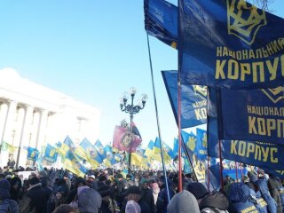 Митинг под Верховной Радой, фото: Андрей Билецкий / Телеграмм