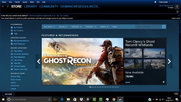 Ігровий магазин Steam відмовився від користувачів Windows