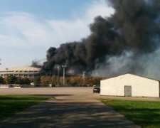 В Москве загорелся стадион «Лужники»