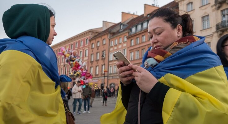 Украинские беженцы в Европе