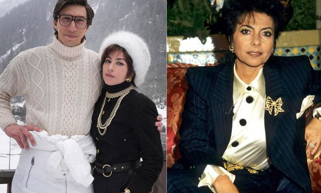 Леди Гага, Адам Драйвер и Патриция Реджани, фотоколлаж