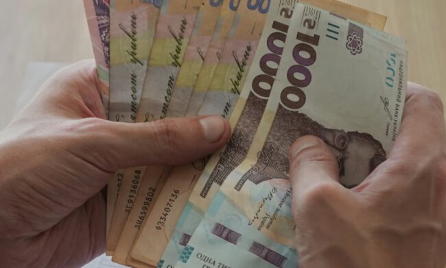 Людина тримає гроші в руках