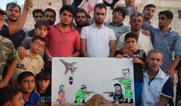 Вы называете это "священной войной"? – сирийцы вышли против Путина (фото)