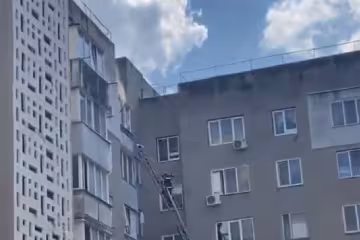 Пожар в Одессе, скриншот: YouTube