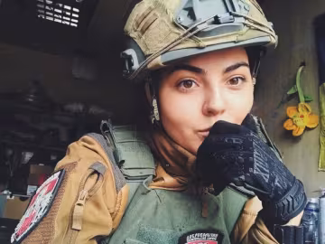 Алина Михайлова на войне с 2014 года, фото:facebook