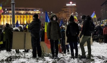 Опубликованы фото массовых протестов в Румынии
