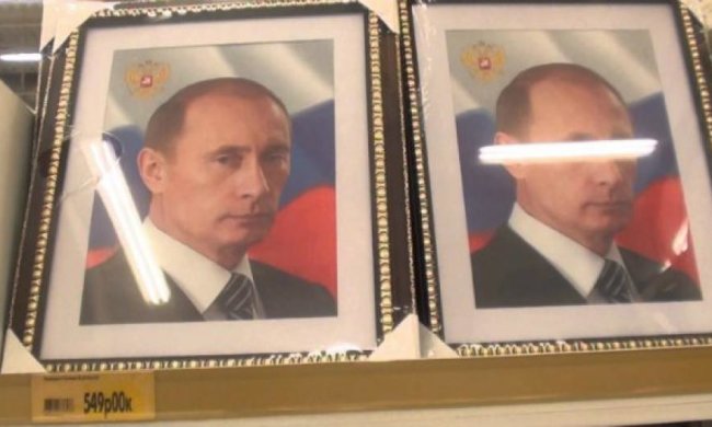В оккупированном Донецке торгуют портретами Путина 