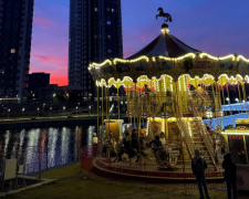 Київ, карусель, Новий рік, фото із соцмереж