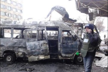 В Донецке обстреляли автостанцию «Центр»