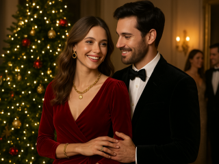 Новий рік, ялинка, закохані, фото: Знай.ua