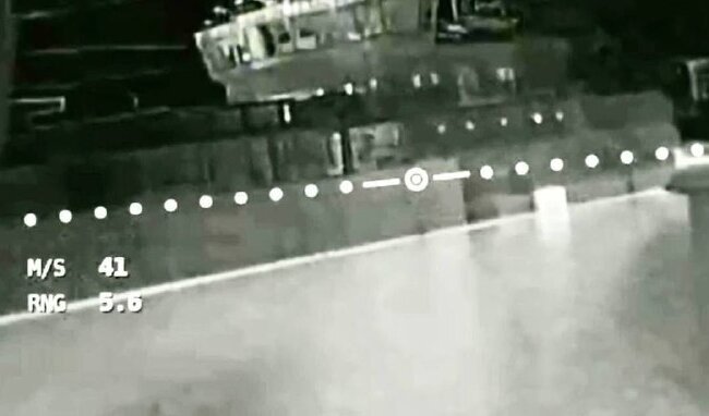 Поражение сухогрузного судна в Бердянске