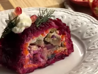 Салатный рулет: фото скрин рецепта